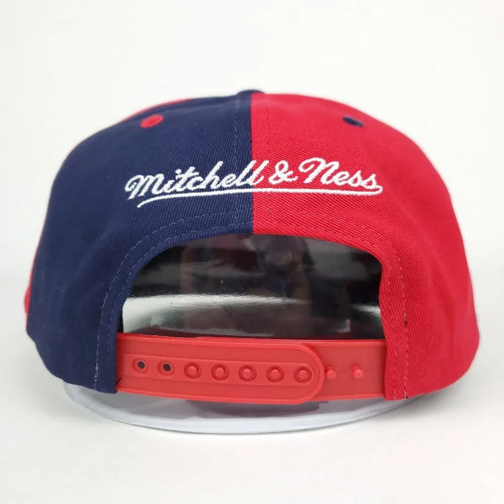 Houston Rockets Mitchell & Ness NBA‎ Deadstock Snapback Hat 3D Logo Navy Red Cap